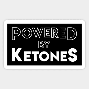 Inspiring "Powered By Ketones" Healthy Keto Diet Message Magnet